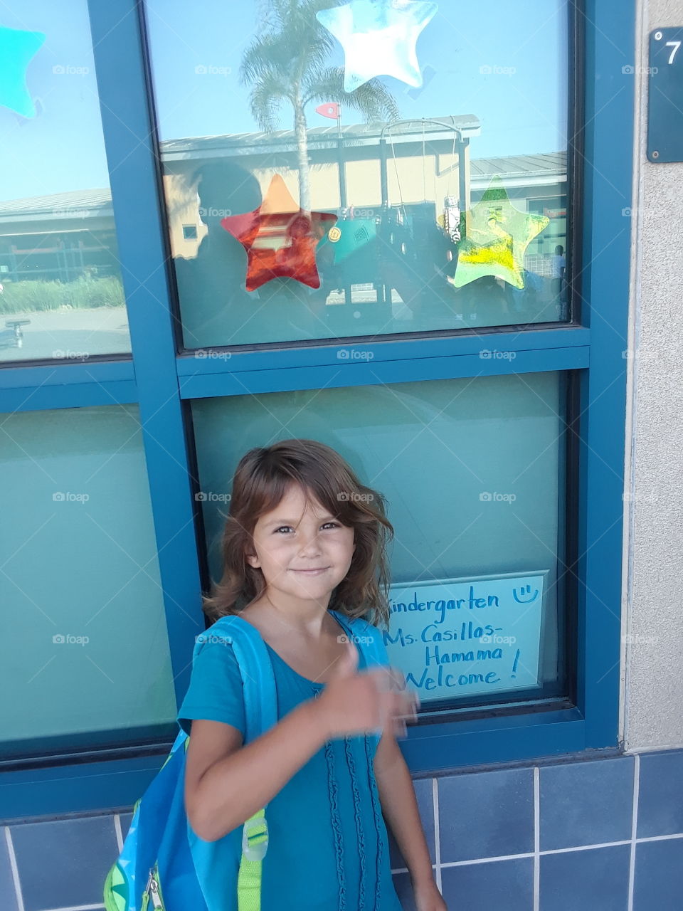first day of kindergarten for my five year old daughter