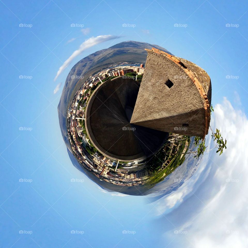 Building on tiny planet