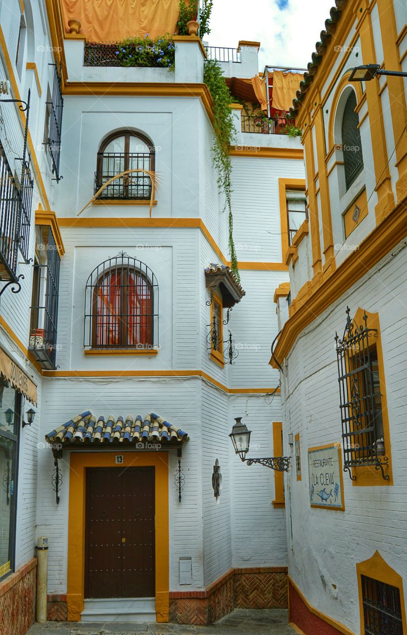 Windows in Sevilla, Spain