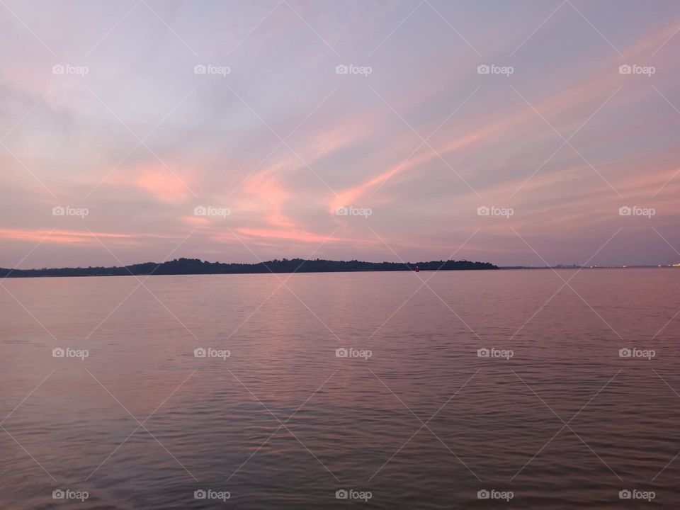 Changi beach sunset time