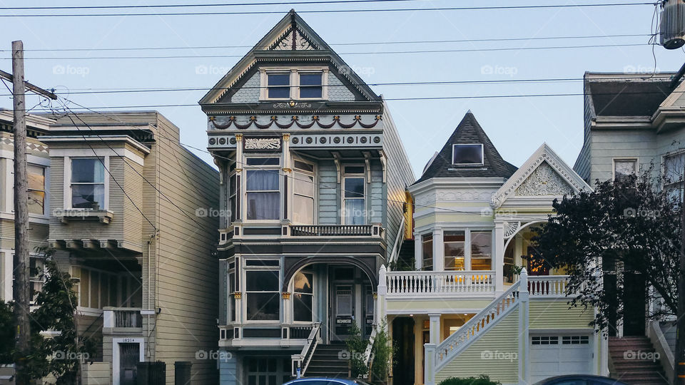 Beautiful facades in San Francisco