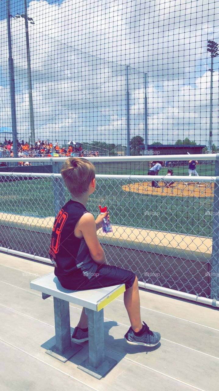 Ball park front row