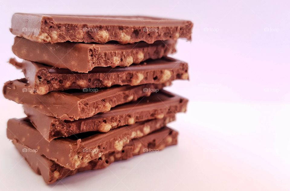 crunch chocolate stacks