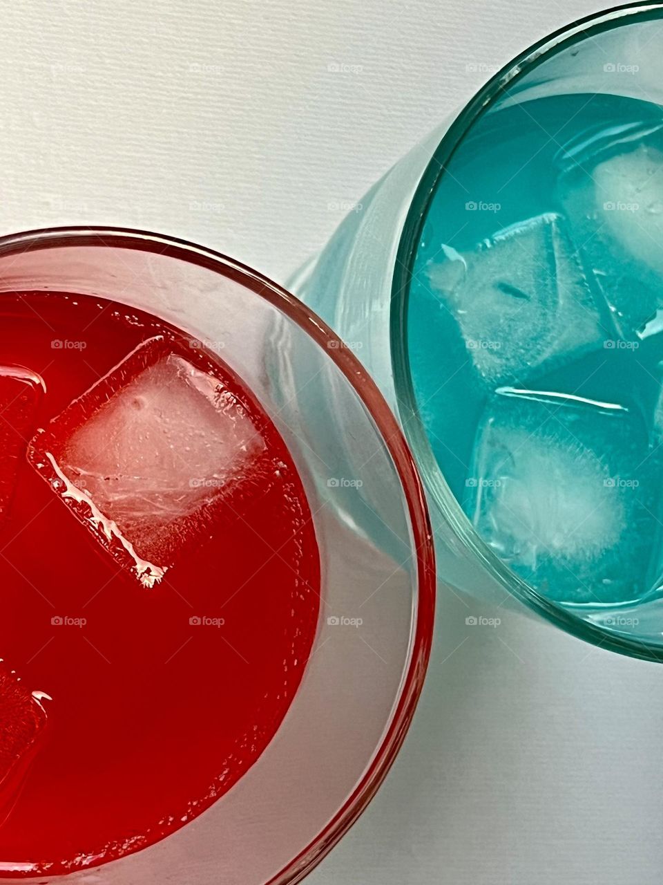 Two glasses with cocktail 