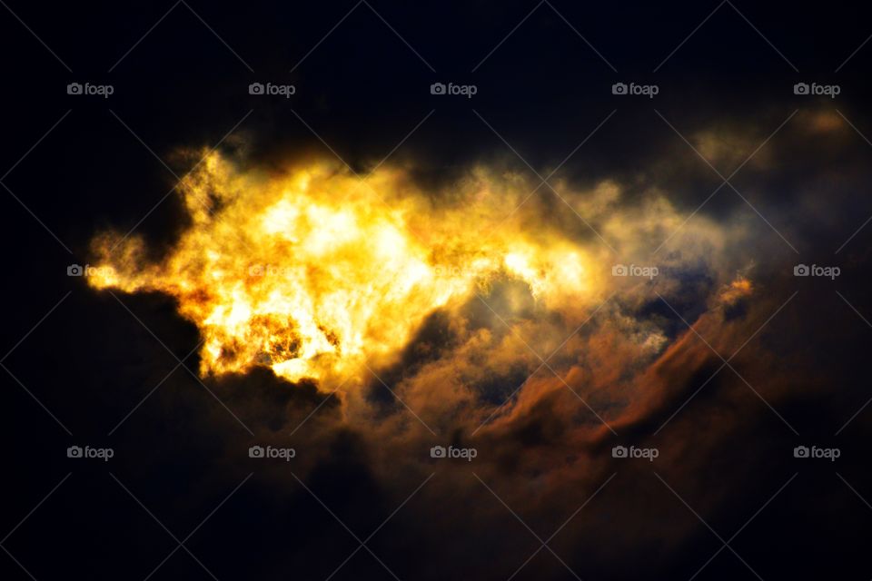 Beautiful clouds and sky in Indiana. 