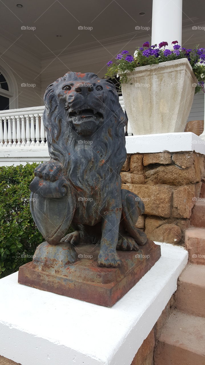 Lion statue