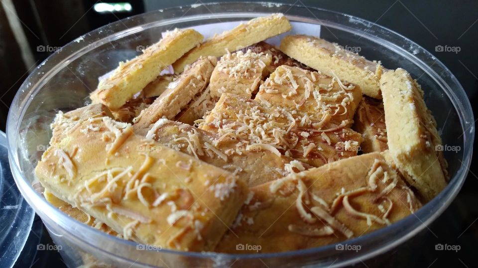 Yummy cheese chestnut pastries that are already served