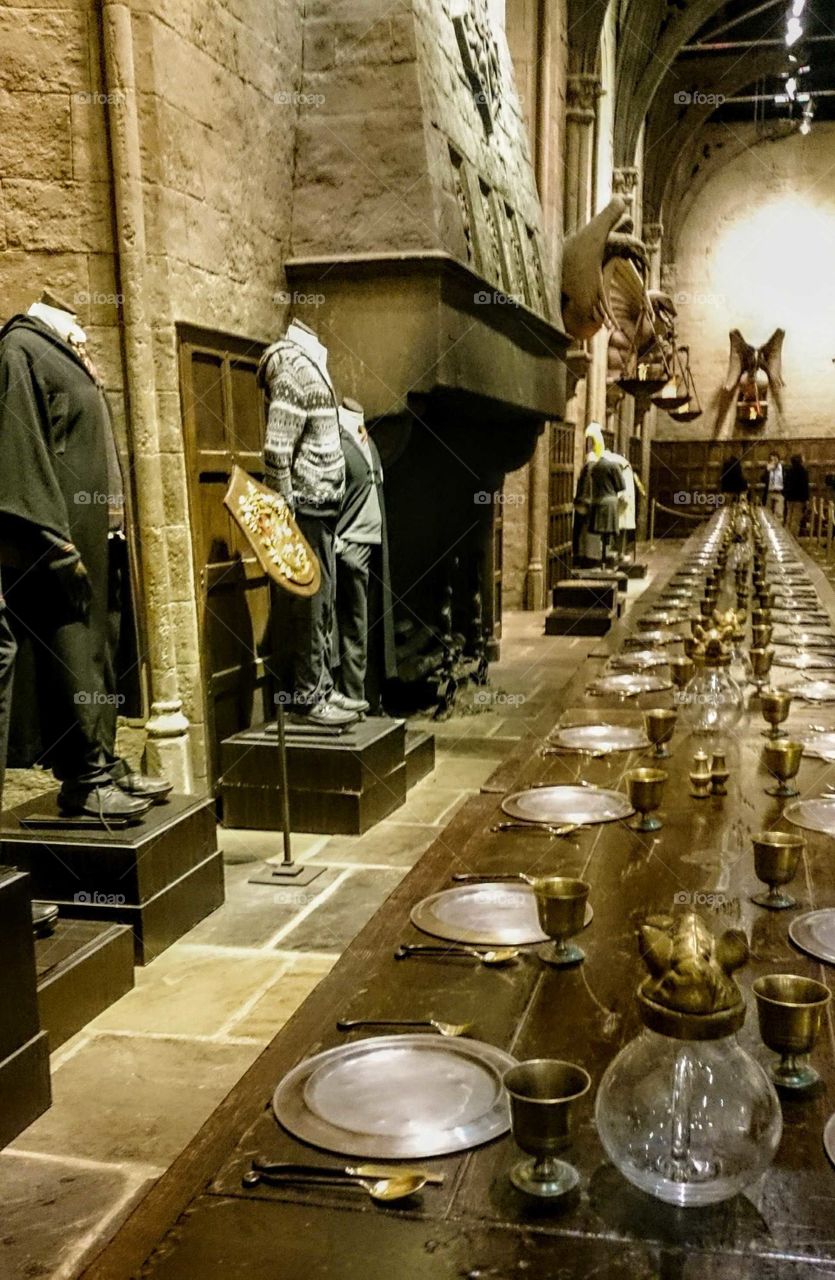 Hogwarts' Great Hall. Warner Bros Studio Tour London. The Making of Harry Potter.