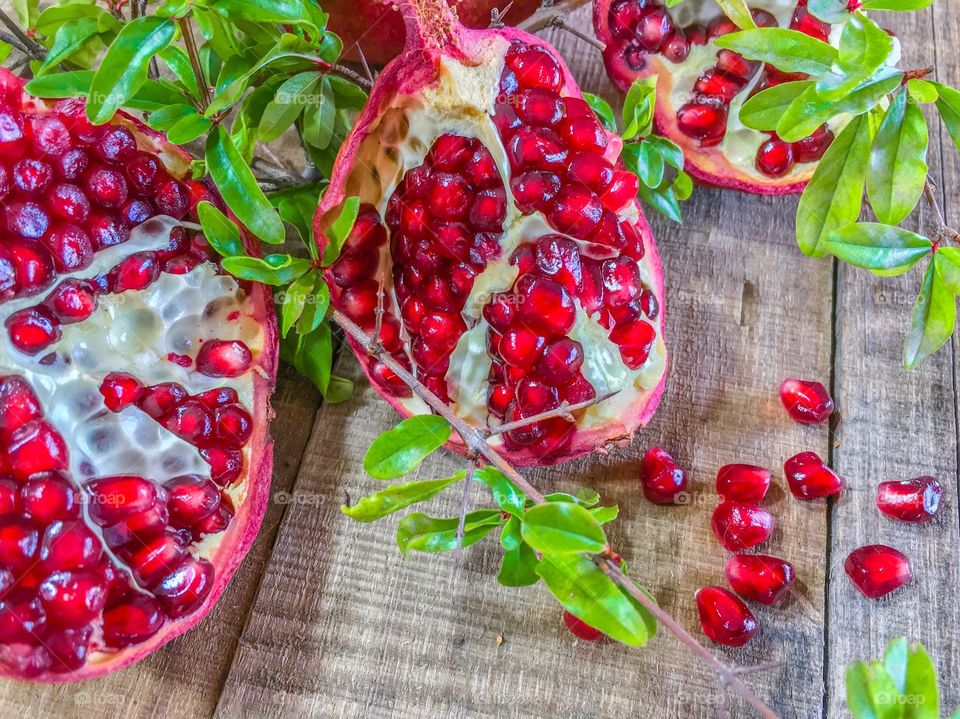 Pomegranate fruits 