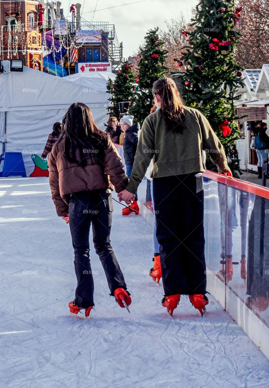 Ice skating