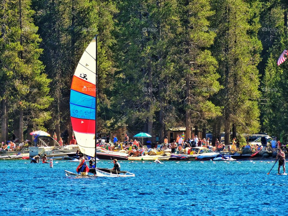 California Lake Sailing