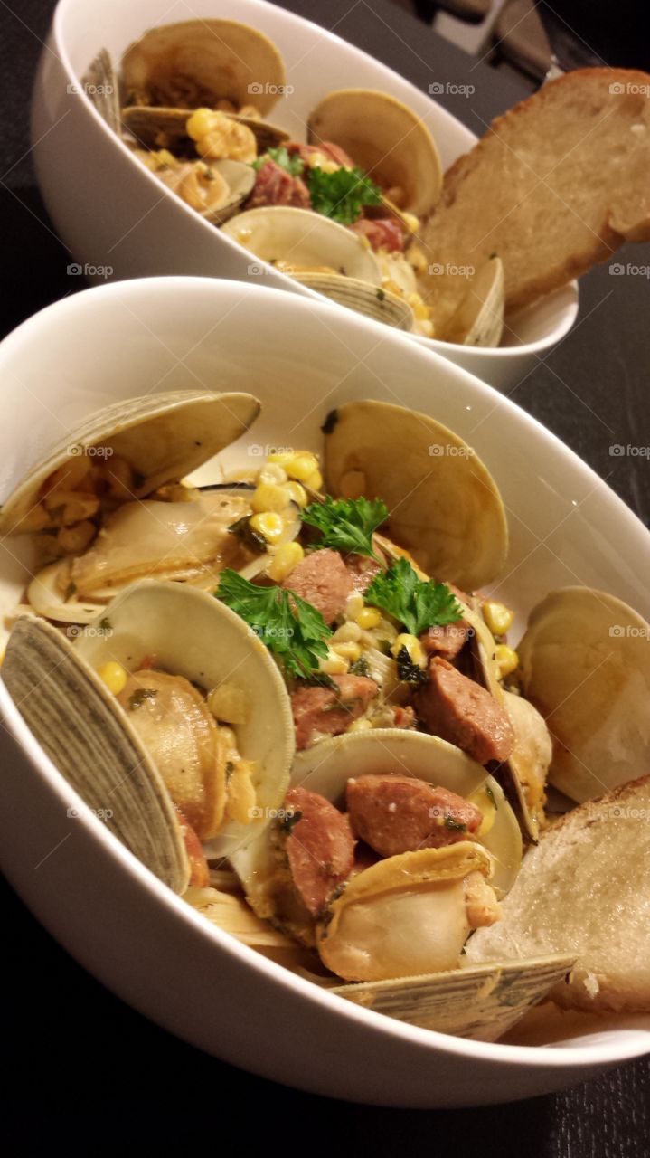 little neck clams for dinner