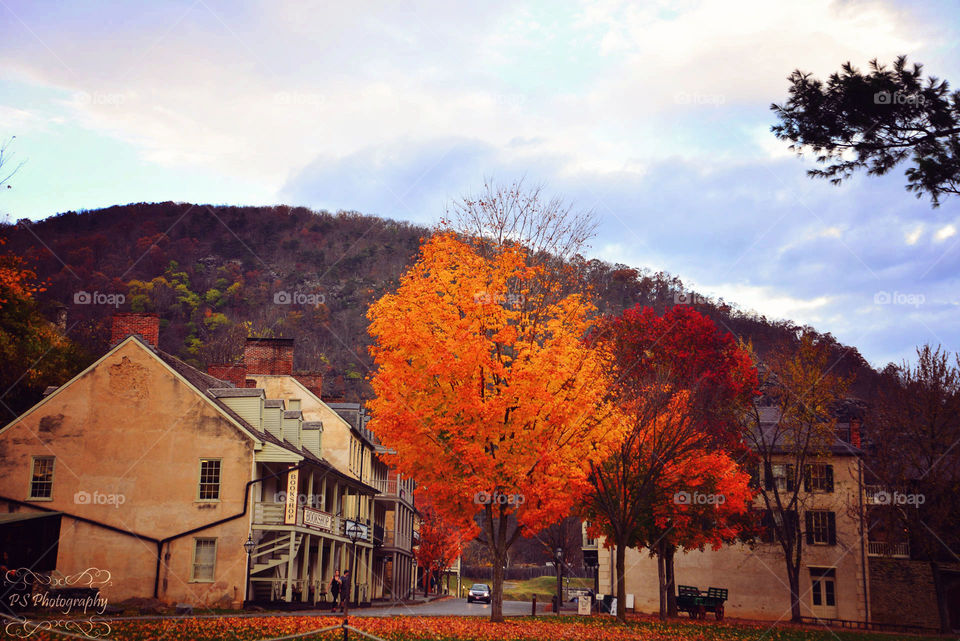 Oldtown Harper's Ferry, WV. historic downtown Harper's Ferry, WV