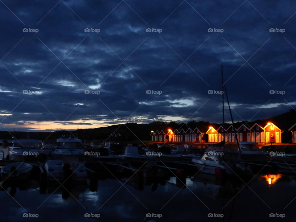 Evening scene in the west coast of sweden