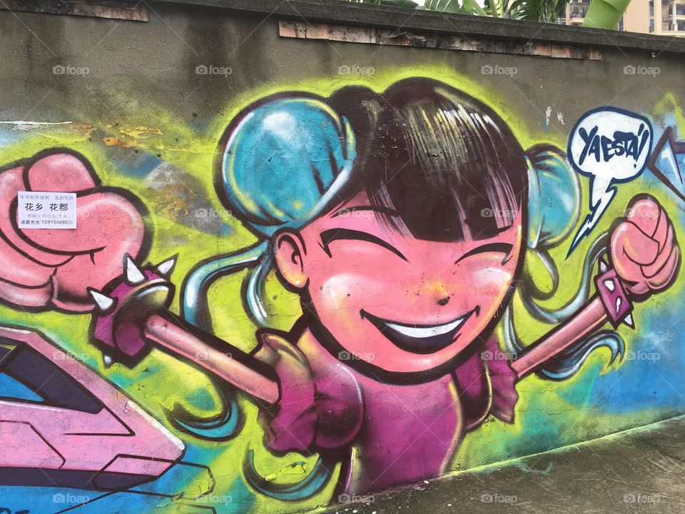 Graffiti Street Art - Shenzhen China