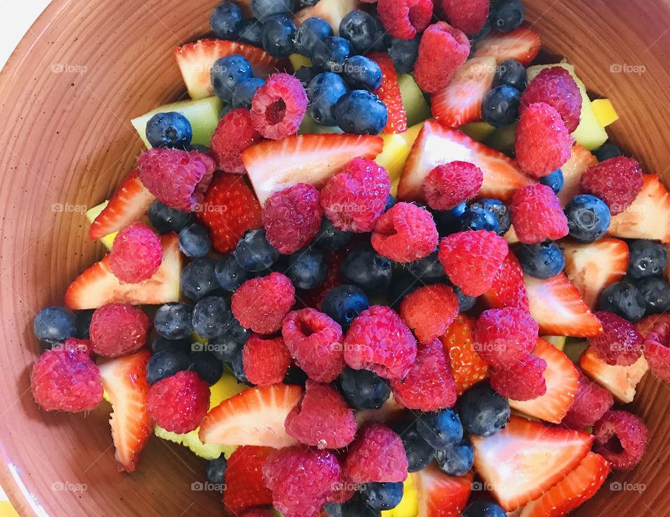 The perfect healthy fresh fruit salad snacks for the whole family. 