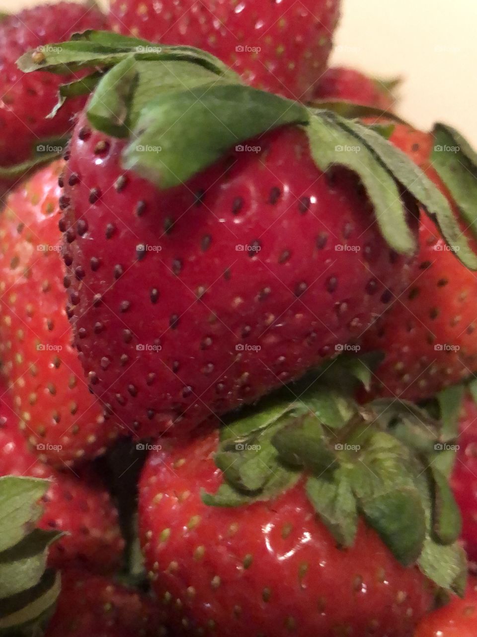 Fresh ripe strawberries 
