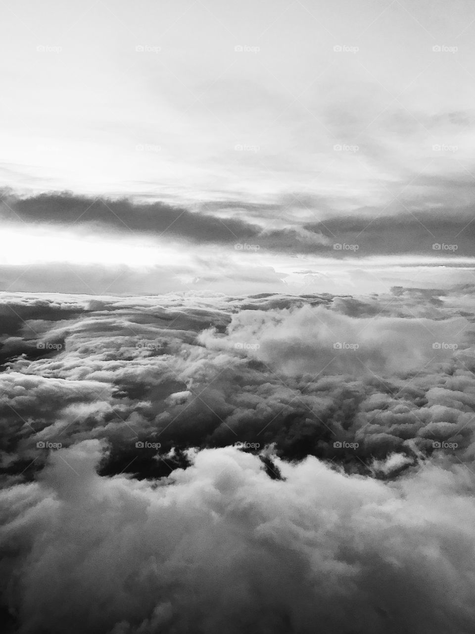 Storm clouds from above 