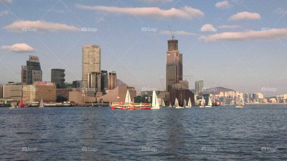 Vitoria bay at Hongkong