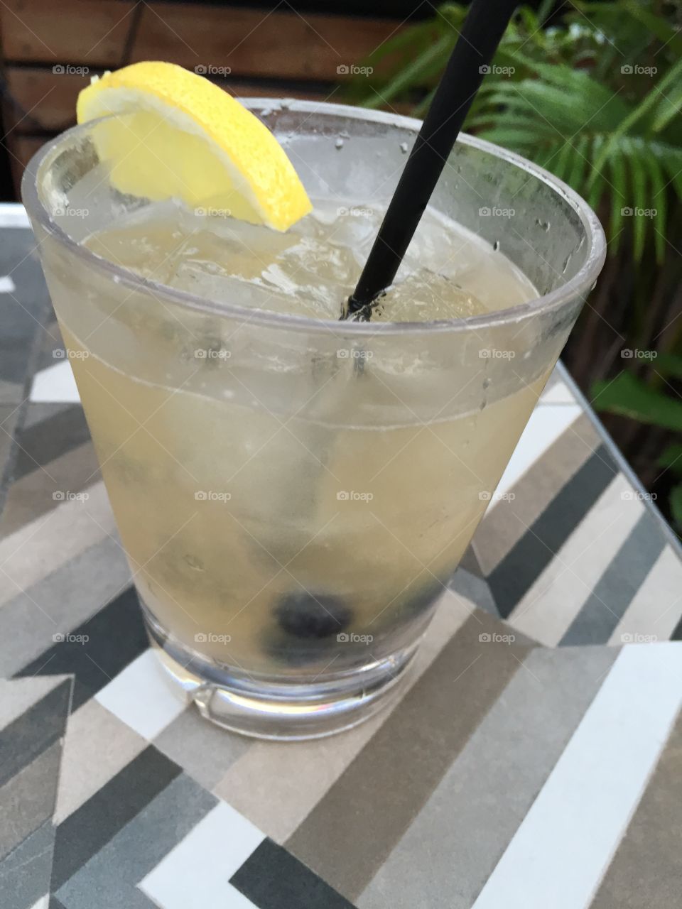 Rooftop blueberry mule