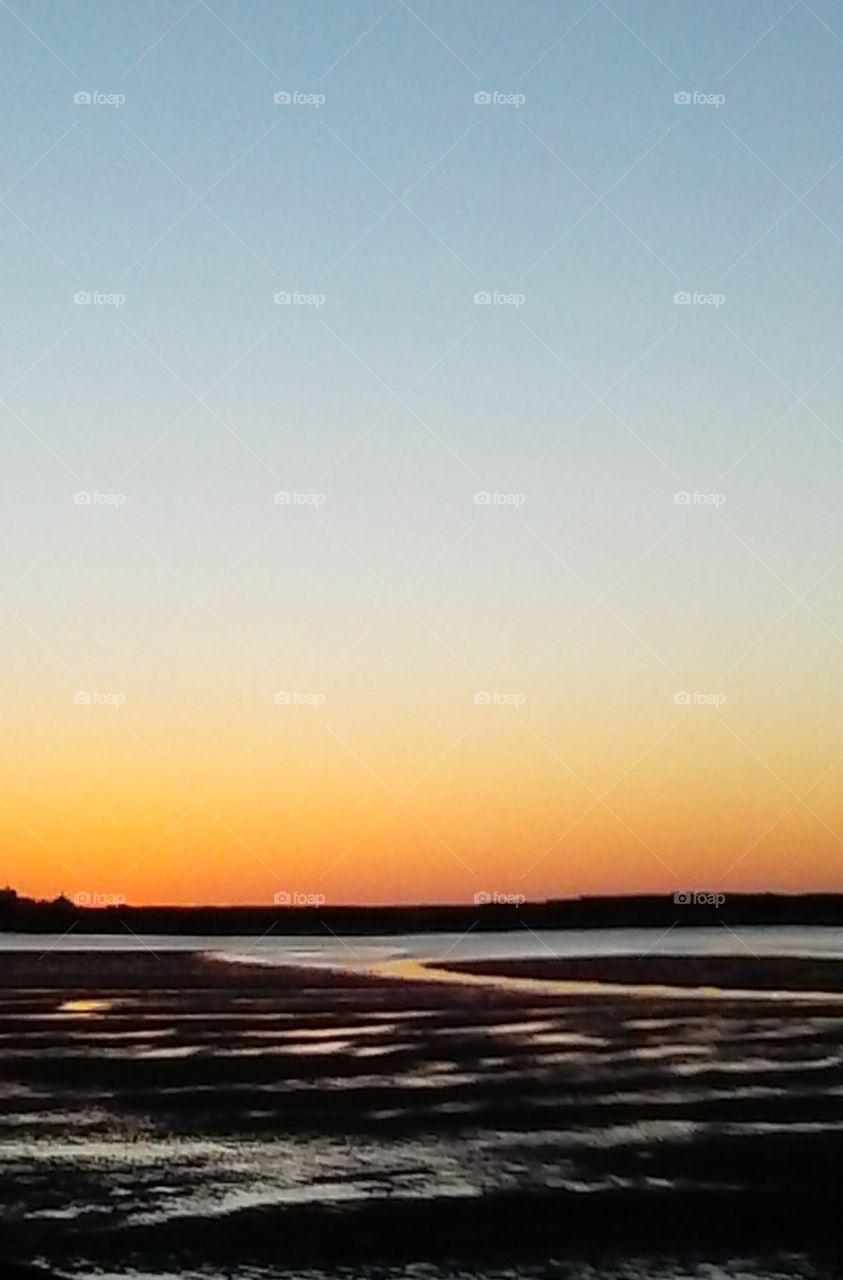 Sunset, Water, Sky, Dawn, Sun