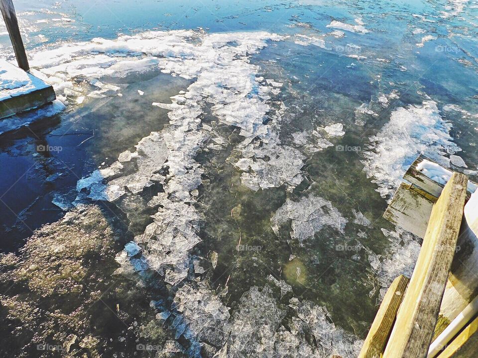 Frozen river...