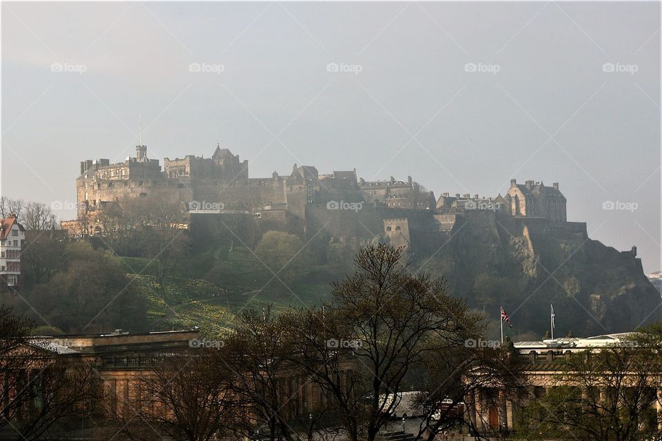 Edinburgh Castle Daytime Haze 