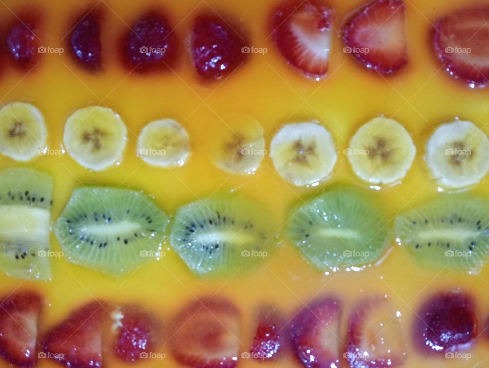 delicious cake and multicolor