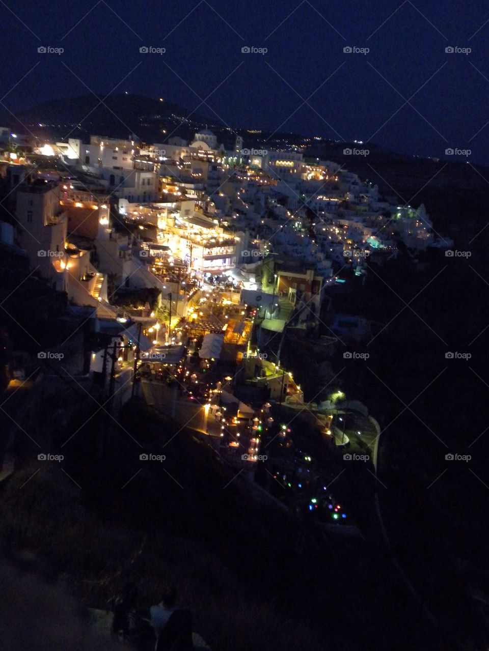 Santorini at night 