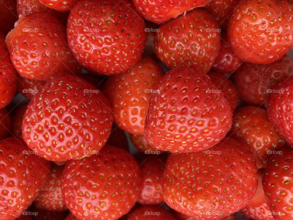 Delicious, juicy, home-grown English strawberries 