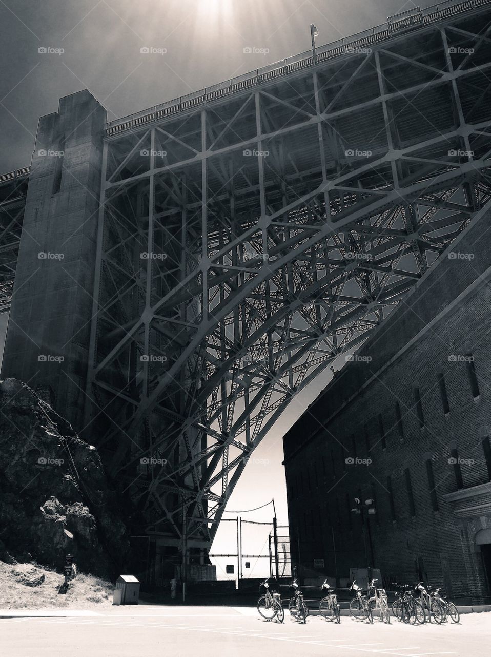 Bikes under the Golden Gate