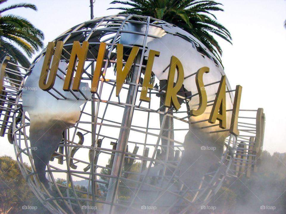 Universal Studios Hollywood Theme Park Entrance Globe