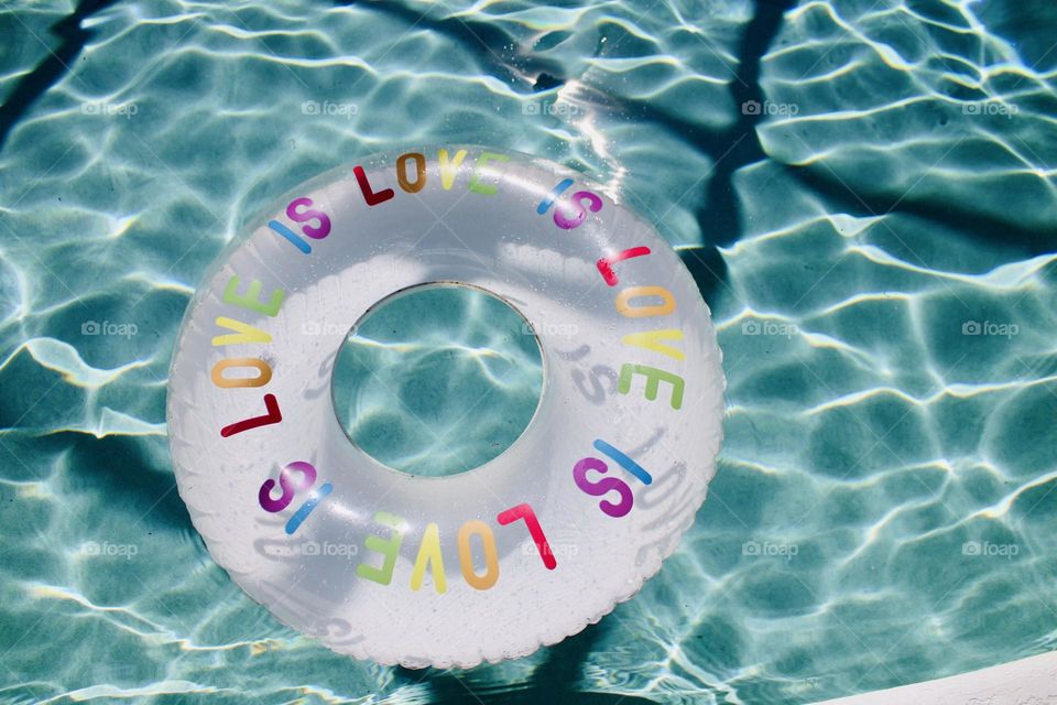 Love is love pool float 