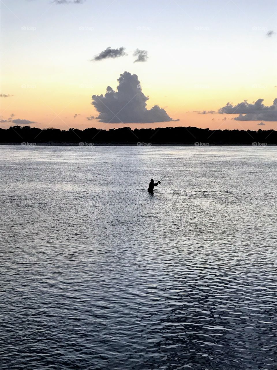 The joys of fishing at dusk