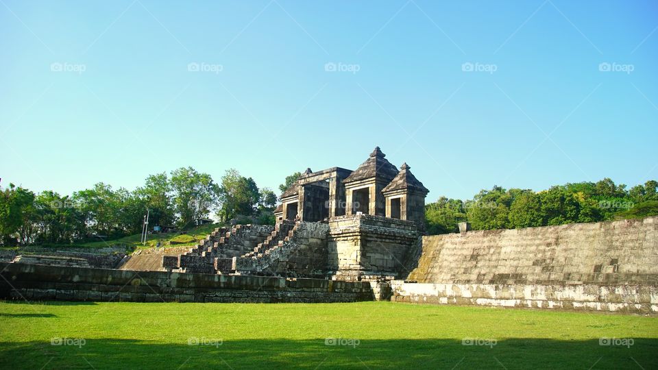 main gate of ratu boko archaelogical site, near Jogjakarta, Indonesia