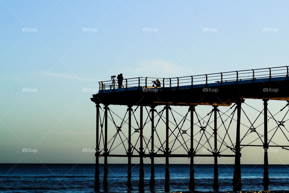 Photographers on the pier