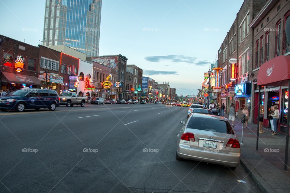 Broadway in Nashville, Tennessee 