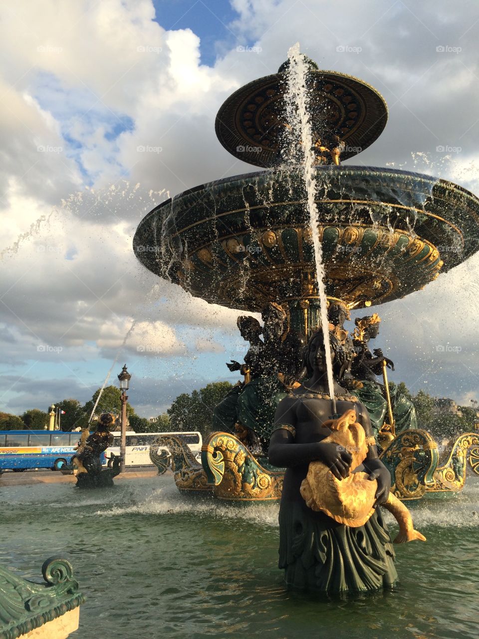 Parisian fountain 