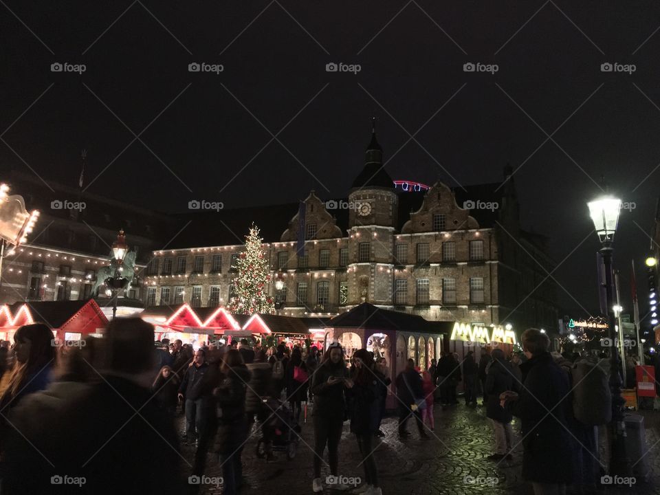 Christmas Market at night 