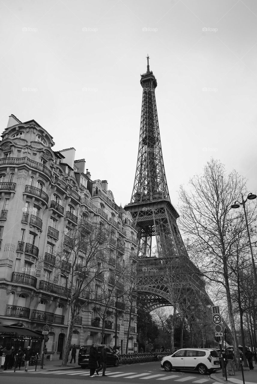 Black and white Paris