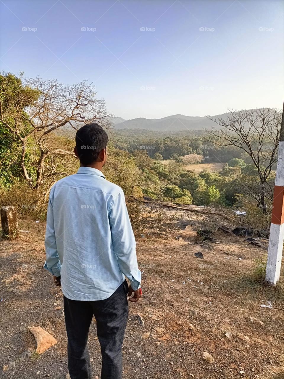 Me with nature beautiful Indian forest