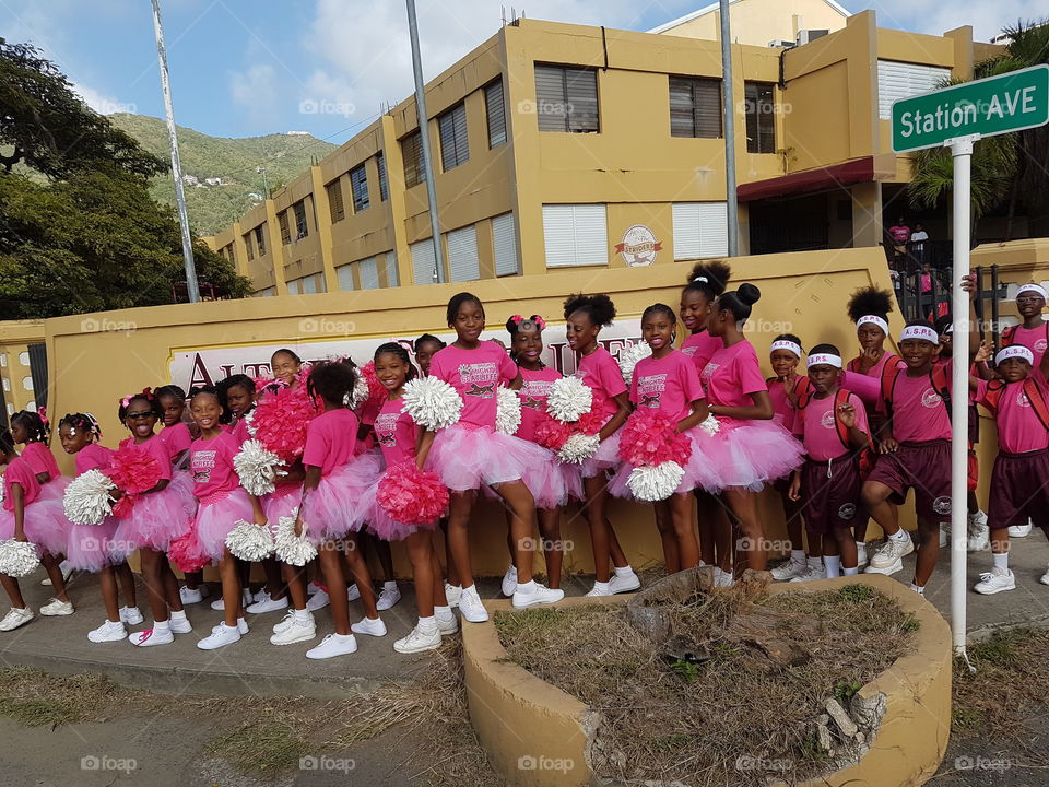 Caribbean cheerleaders