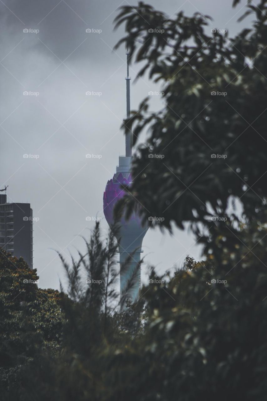 far away to lotus tower