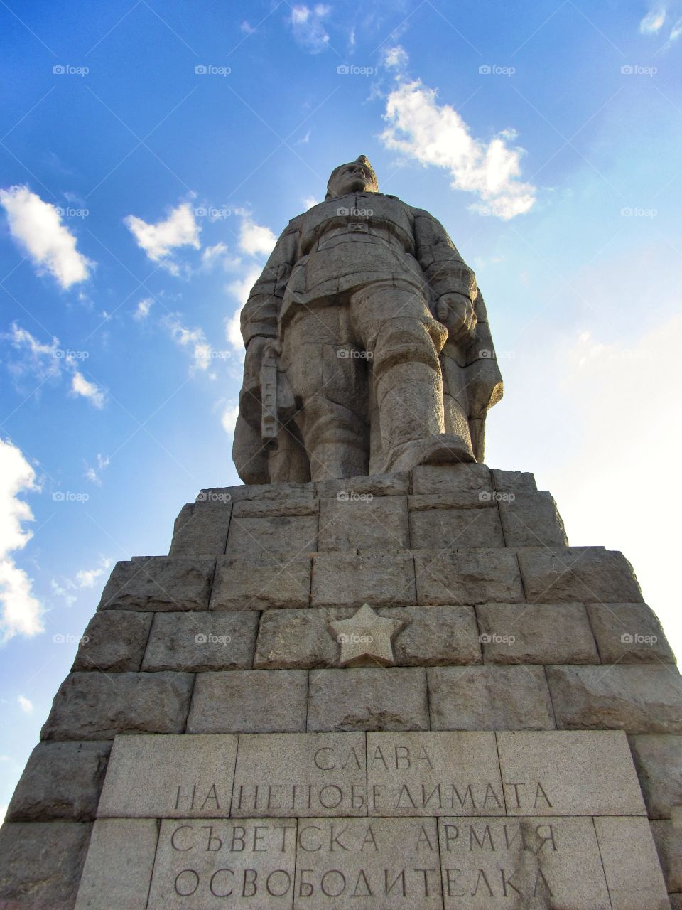 Soviet soldier statue