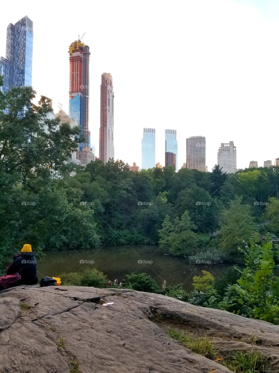 A little countryside, with a city skyline. Central Park, NYC