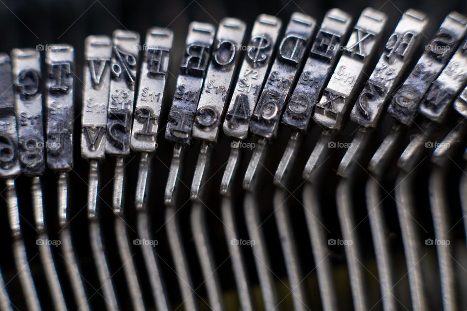 part of manual typewriter