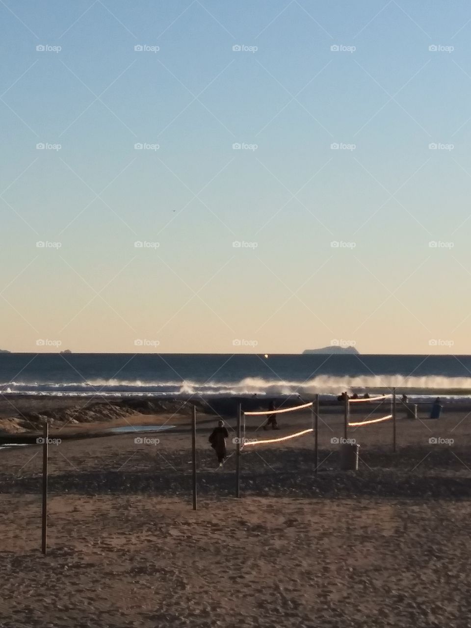 Waves at Beautiful Coronado Beach, California