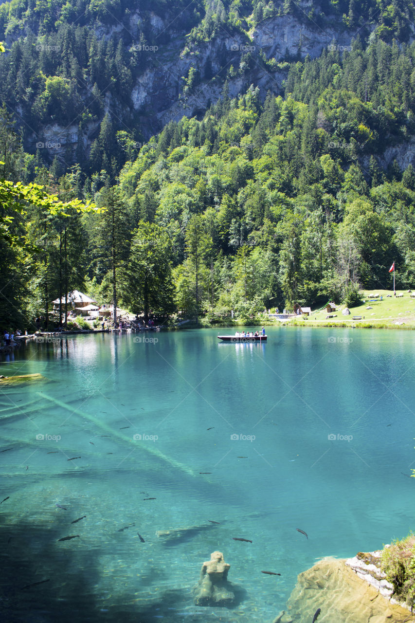 Beautiful lake in the mountains
