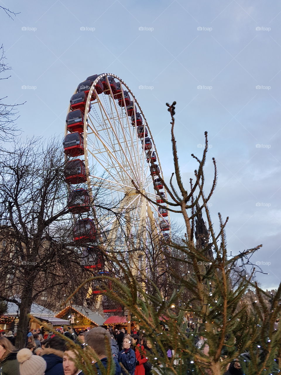 Big Wheel in Edinburgh at Christmas time
