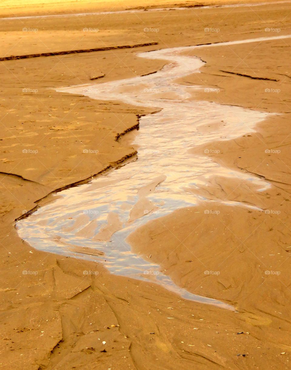 water on the beach